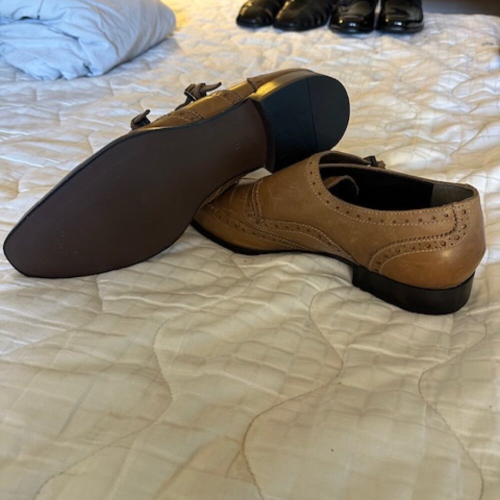 Tan Giorgio Brutini Double Buckle Monk Strap Men's Shoe